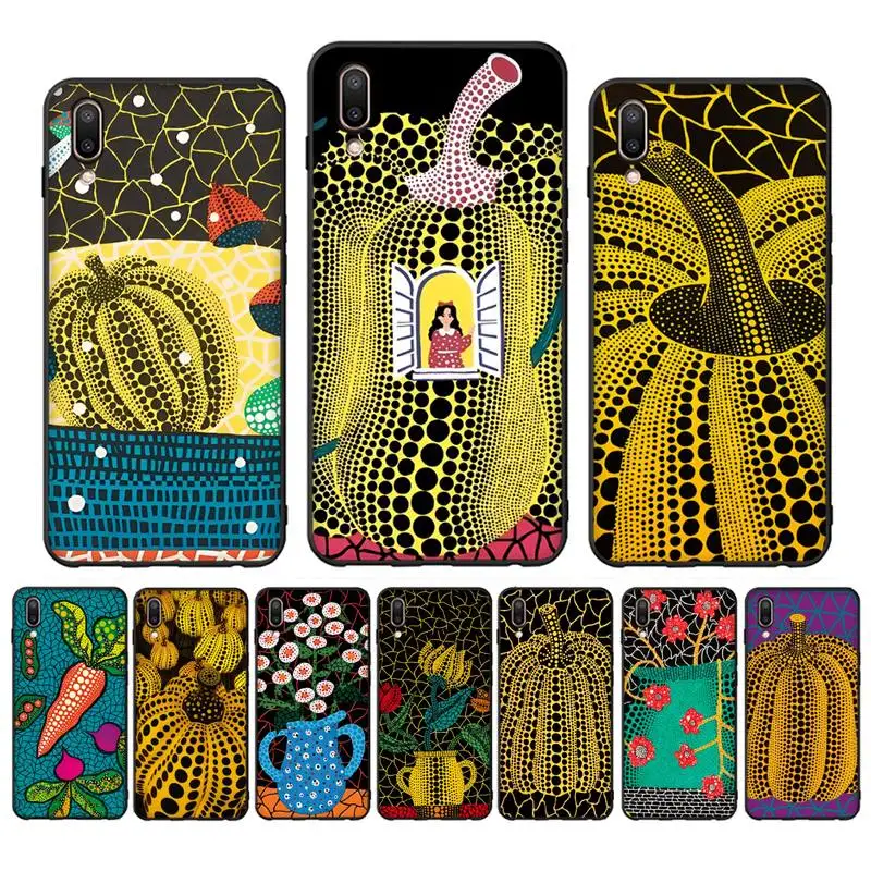 

Yayoi Kusama Pumpkin Art Phone Case Case For Oppo Reno Realme C3 6Pro Cover For vivo Y91C Y17 Y19