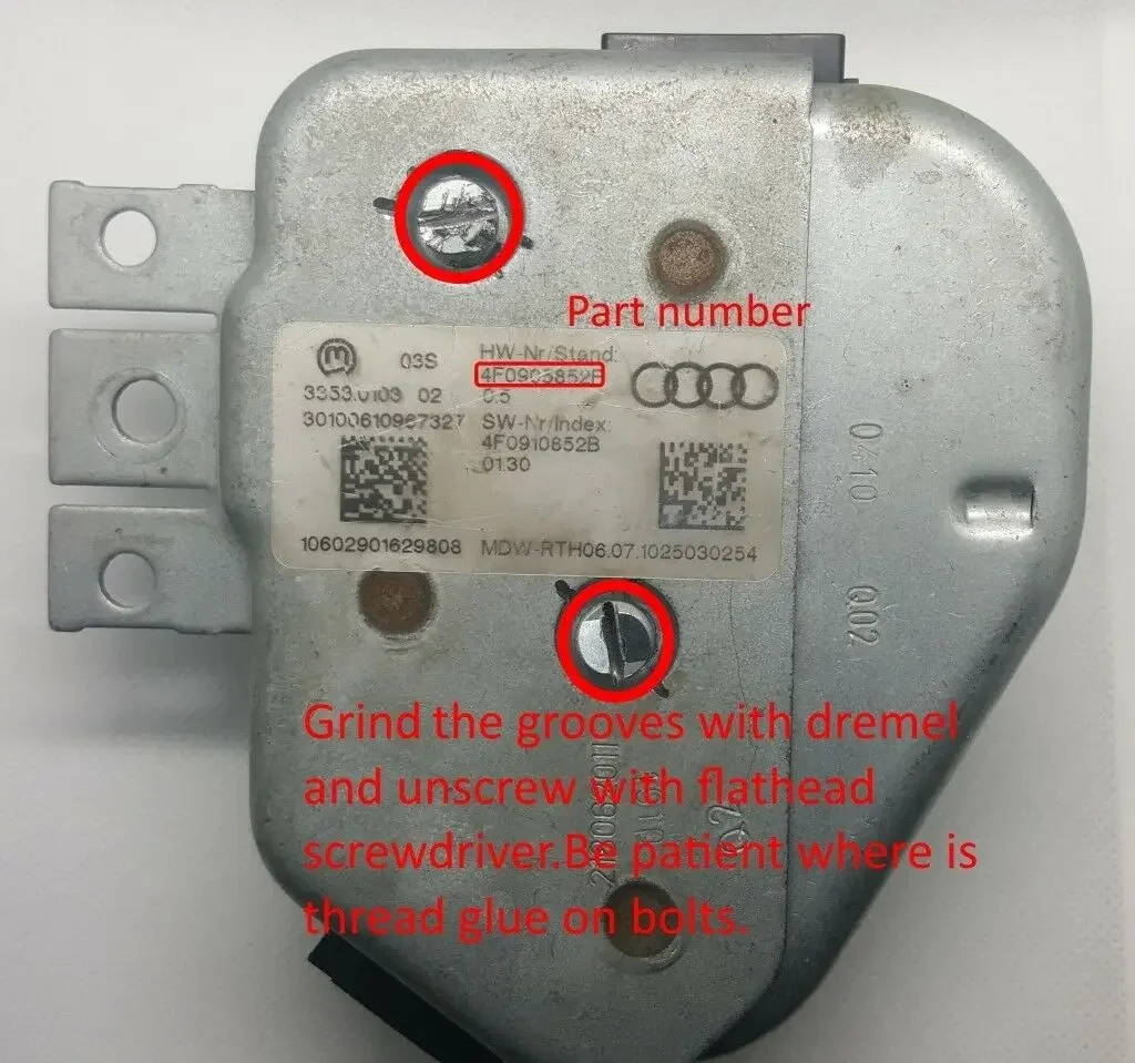Модуль блокировки руля 4F0905852B Ремонтный комплект для Audi A6 Q7 2004-2009