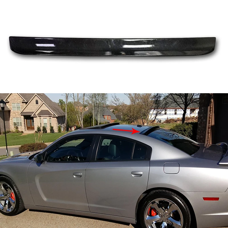 2015 to 2019 New design Rear wing Window Roof Spoiler For Dodge Challenger Charger SRT SXT R/T Pursuit By Glossy Black