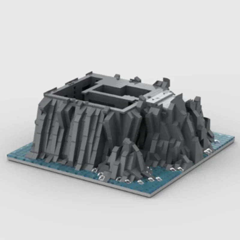 Средневековая модель Moc строительные кирпичи замок камень ступенька нижняя