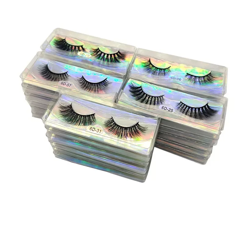 

NEW2023 mink eye lashes wholesale lash packaging boxes eyelashes false fluffy fake eyelashes package Makeup Kit Faux Cilios Bulk