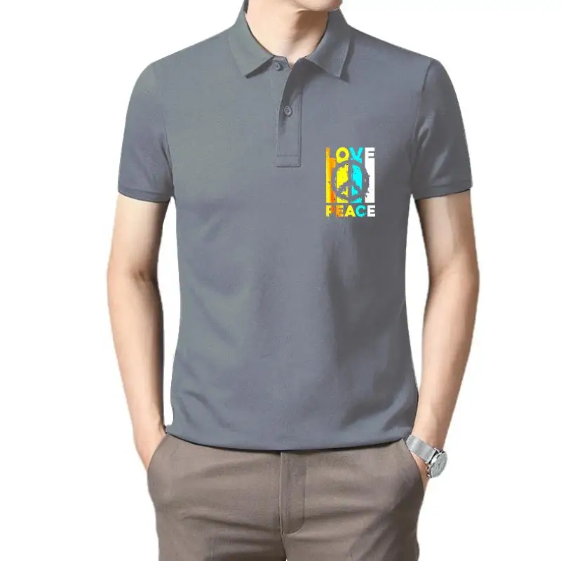 

Golf wear men Love Peace Freedom 60S 70S Tie Dye Hippie Shirt Tee Cotton - Casual Print Fashion polo t shirt for men
