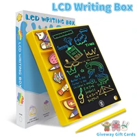 2022 lcd electronic drawing board learning toys sketch board childrens painting drawing board toys recyclable stationery box