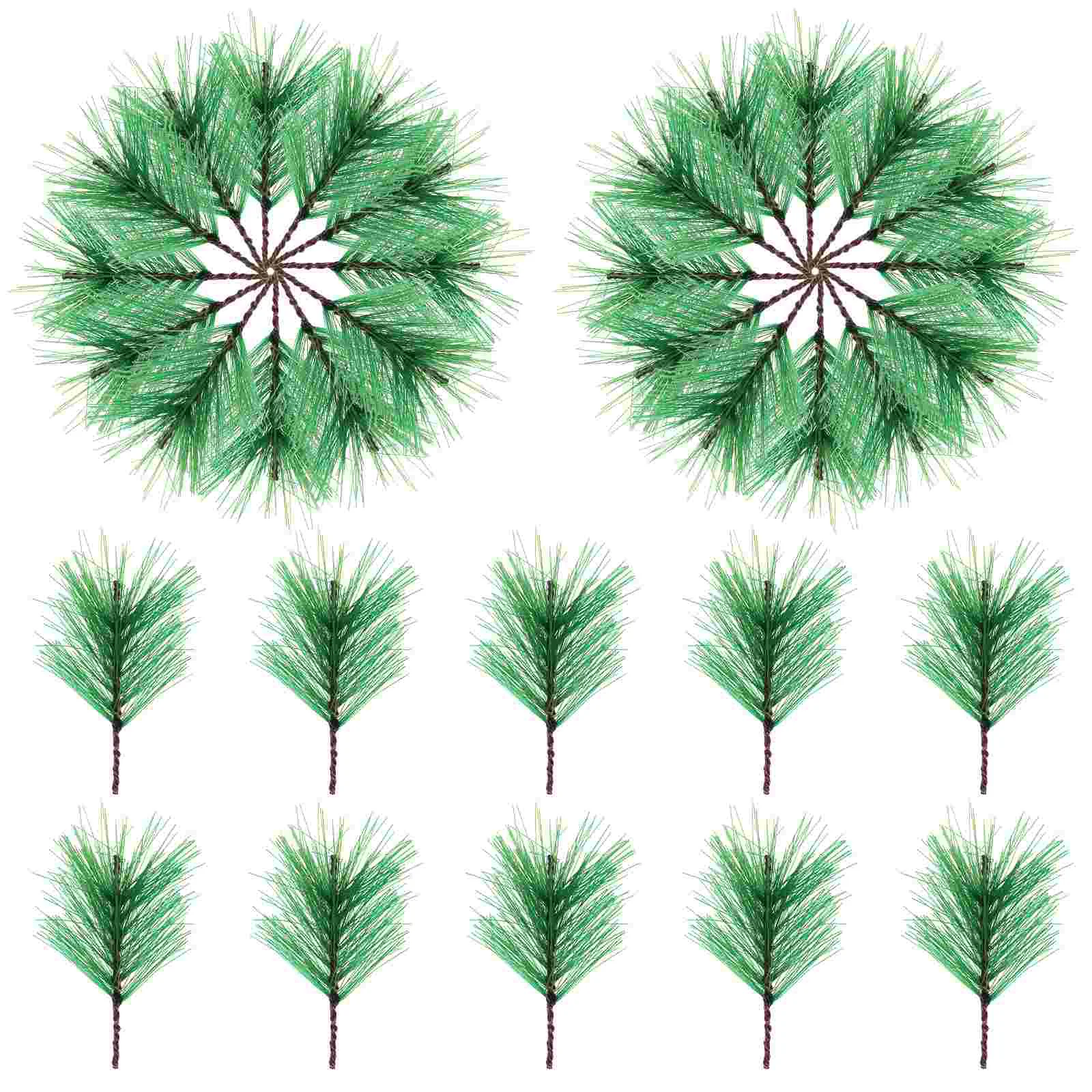 

24pcs Artificial Pine Branches Pine Christmas Greenery Pine Garland Pine Branches