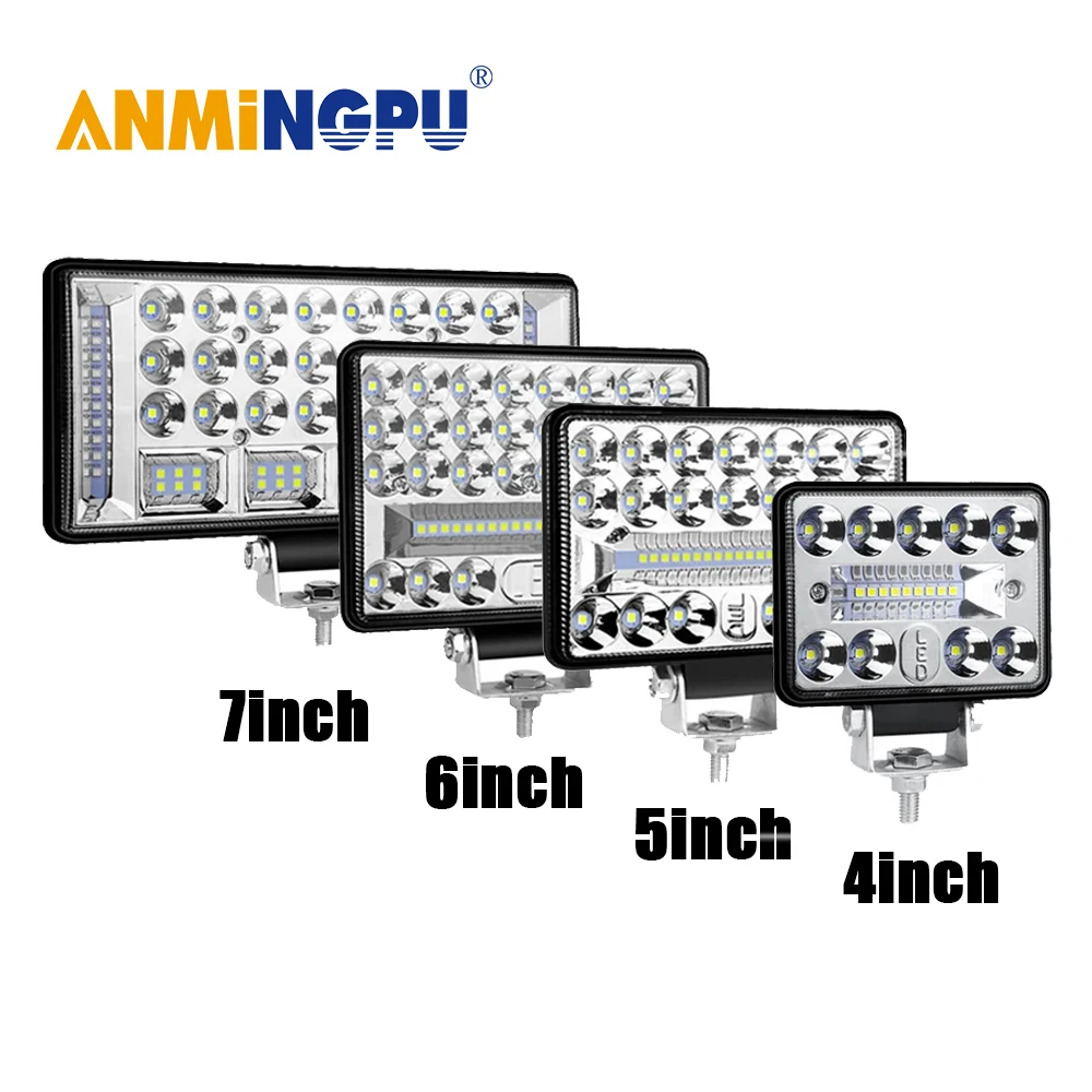 4'' 5'' 6'' 7-дюймовый светодиодный светильник рабочий свет внедорожный