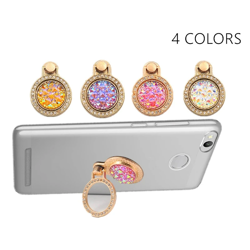 Кольцо на палец с подставкой и бриллиантами 360 градусов