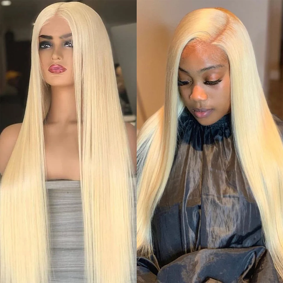 

Blonde 613 Lace Front Wig Human Hair 13x4 True Length Blonde Human Hair Wigs 180% Density 613 Frontal Wig Brazilian Virgin