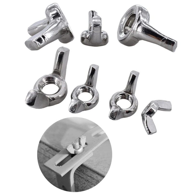 

20 Pcs Stainless Steel Wing Fasteners Corrosion Resistant Butterfly Nut