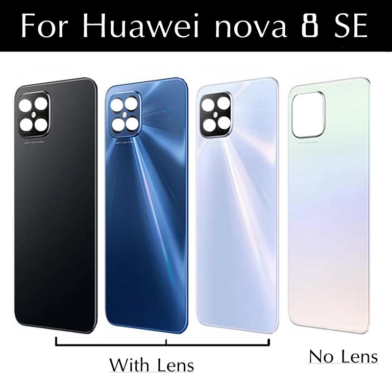 

6.53" For Huawei nova 8 SE Back Battery Cover Door Housing Nova8 SE Glass Back Cover JSC-AN00