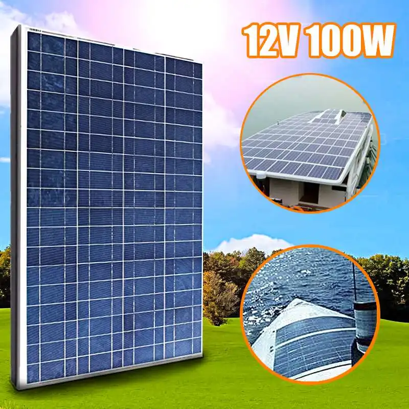 

1000 мм солнечная панель с кабелем, поликристаллическая 12 В, стеклянная ламинированная солнечная панель с высоким преобразованием, солнечная батарея для автомобильного зарядного устройства телефона
