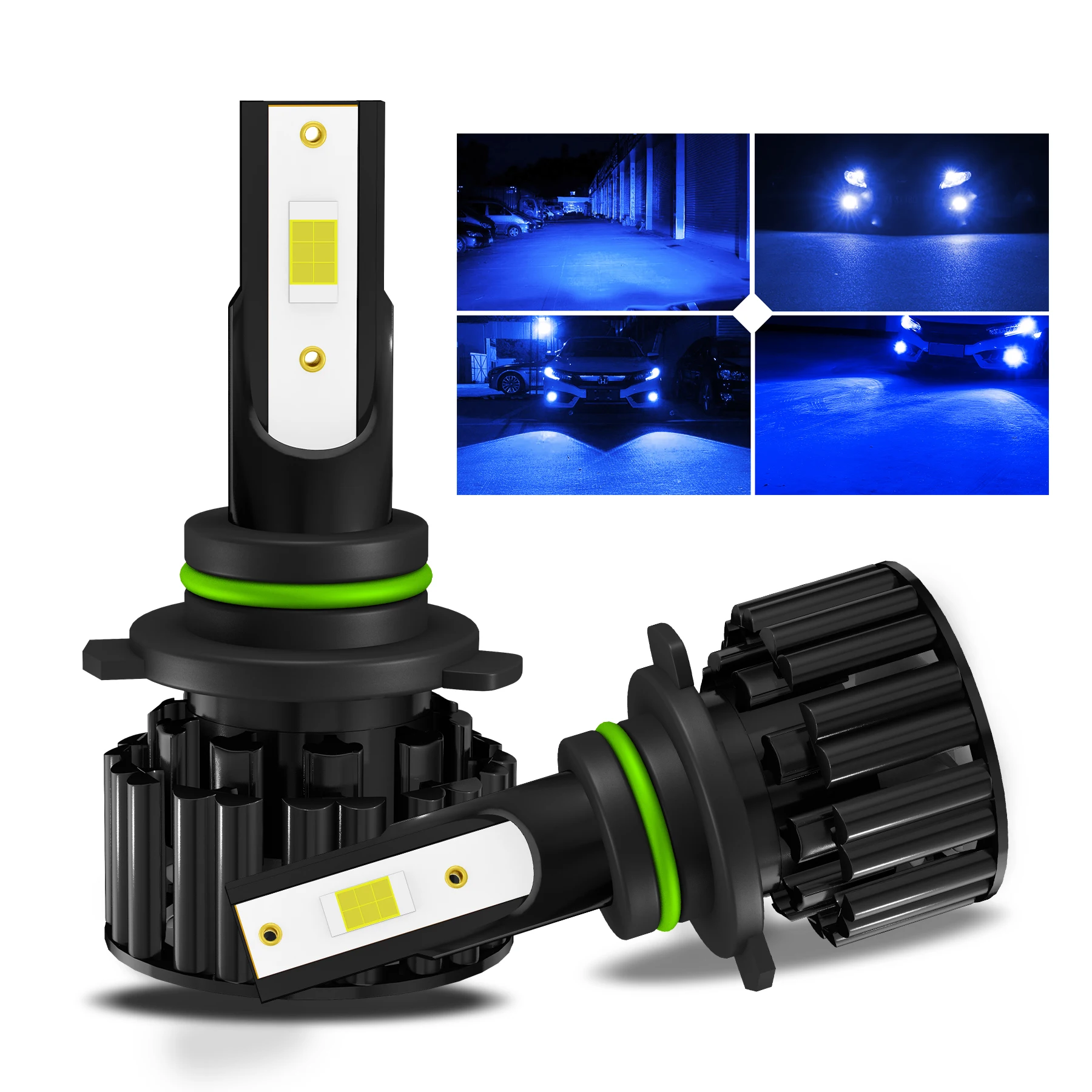 

2 шт., Автомобильные светодиодные лампы 9005 9006 HB3 HB4 H11 H4 H7 8000K 3570 лм CSP 48 Вт 12 В