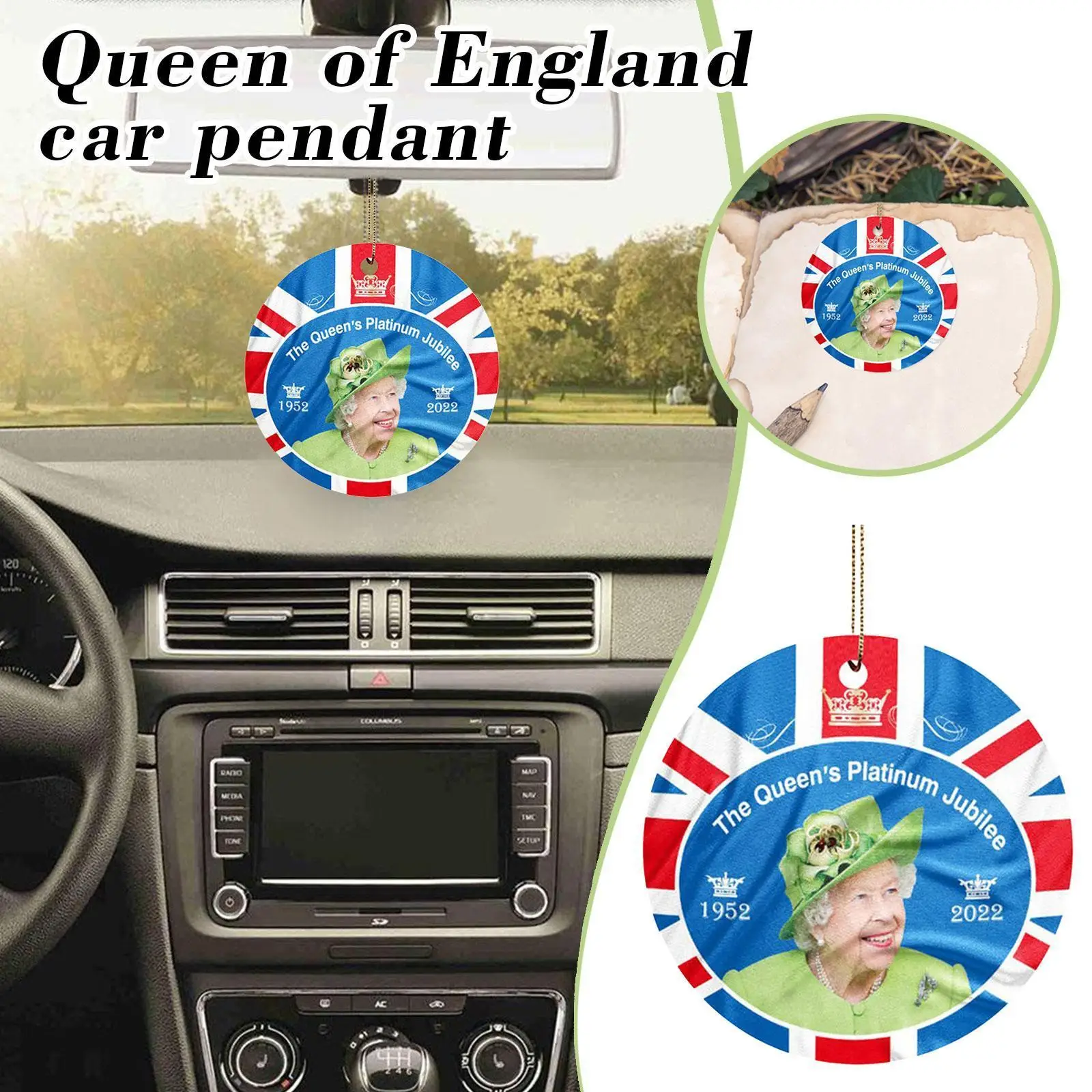 

Queen Of Pendant Anniversary Souvenir Vivid Perfect Pride Pendant British Car Your Queen Decoration Shows Truck E7q4