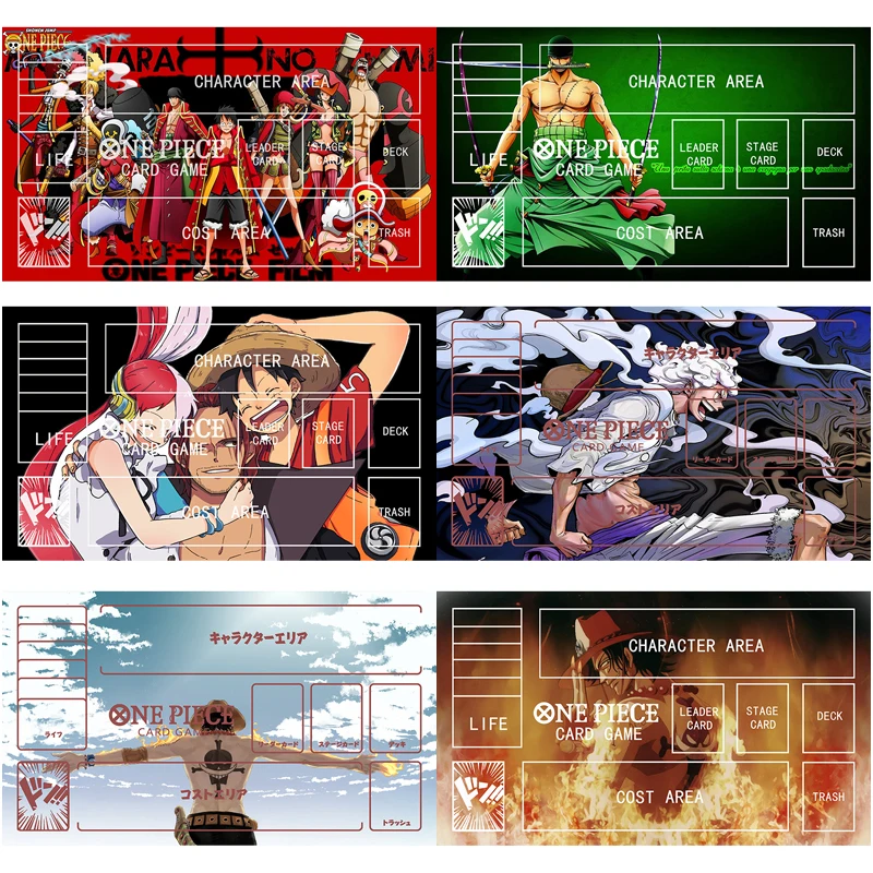 OPCG One Piece Luffy Zoro Uta Shanks настольная игра карточный коврик Классическая аниме боевая