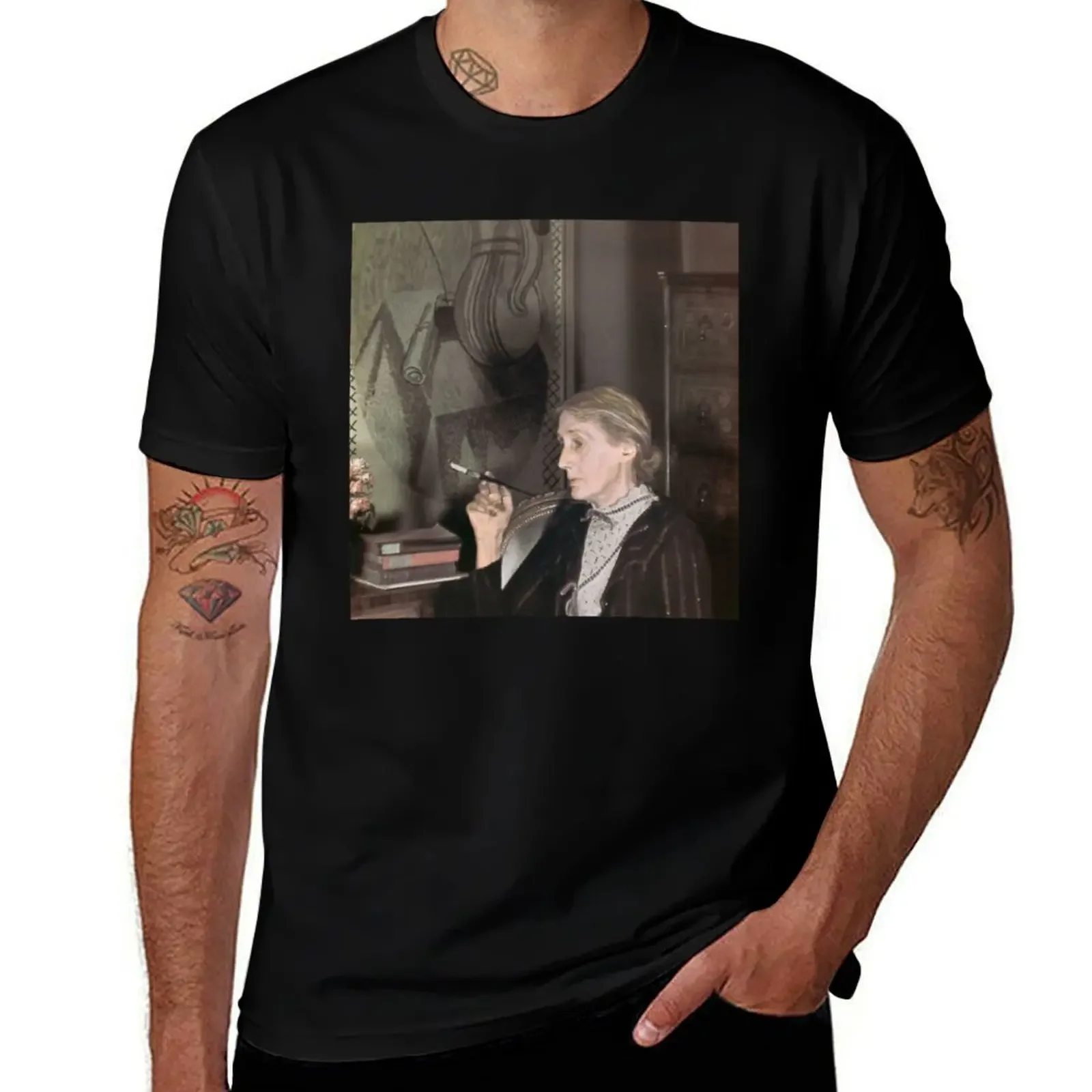 Imagen de Virginia Woolf Camiseta Blusa футболка одежда забавные подарки дизайнерские рубашки