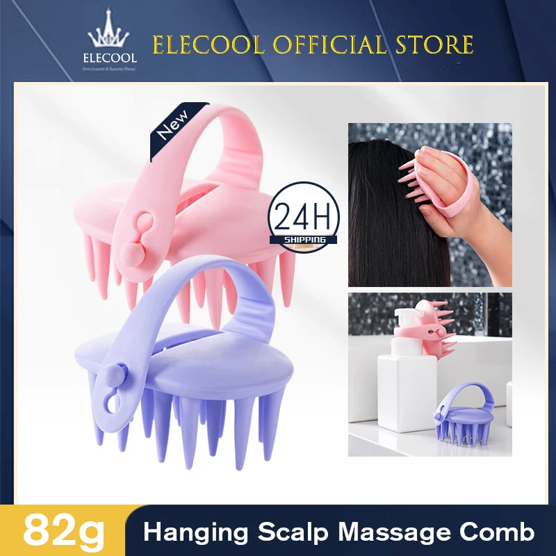 

Silicone Head Body Scalp Massage Brush Silicone Shampoo Brush Shampoo Comb Shower Brush SPA Massage Brush Hair Brush