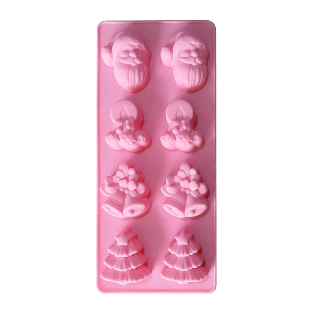 

Molds Mold Silicone Christmas Baking Chocolate Jelly Diy Cake Tray Holiday Kids Mould Party Candy Soap Cupcake Cartoon Ice Santa