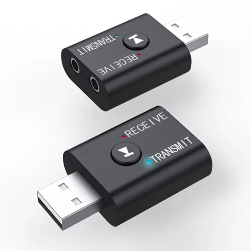

Mini 2 In 1 Wireless Bluetooth-compatible 5.0 Transmitter Receiver 3.5mm AUX USB Stereo Audio Adapter For Home TV PC Car