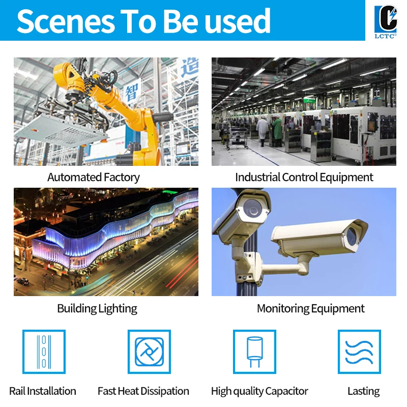 12 В 24 48 источник питания постоянного тока ИБП Монтаж на DIN-рейку Лабораторный