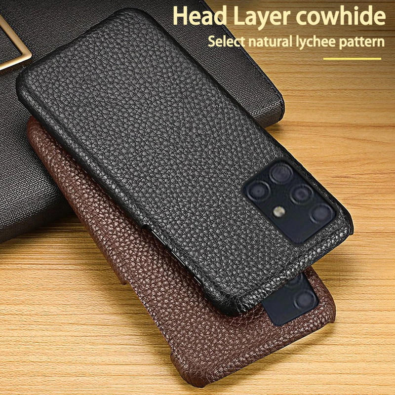 

Роскошный кожаный чехол из воловьей кожи для телефона Samsung Galaxy S23 ultra M80s M60s M53 M52 M42 M40 M33 M32 M30, чехлы-накладки