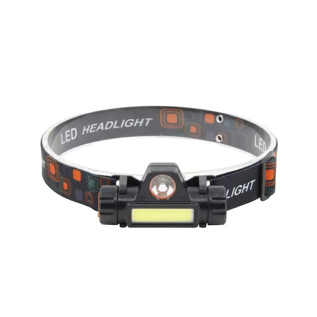 

Яркий налобный фонарь для кемпинга, путешествий, регулируемый масштабируемый перезаряжаемый Головной фонарь, Головной фонарь для бега COB XPE