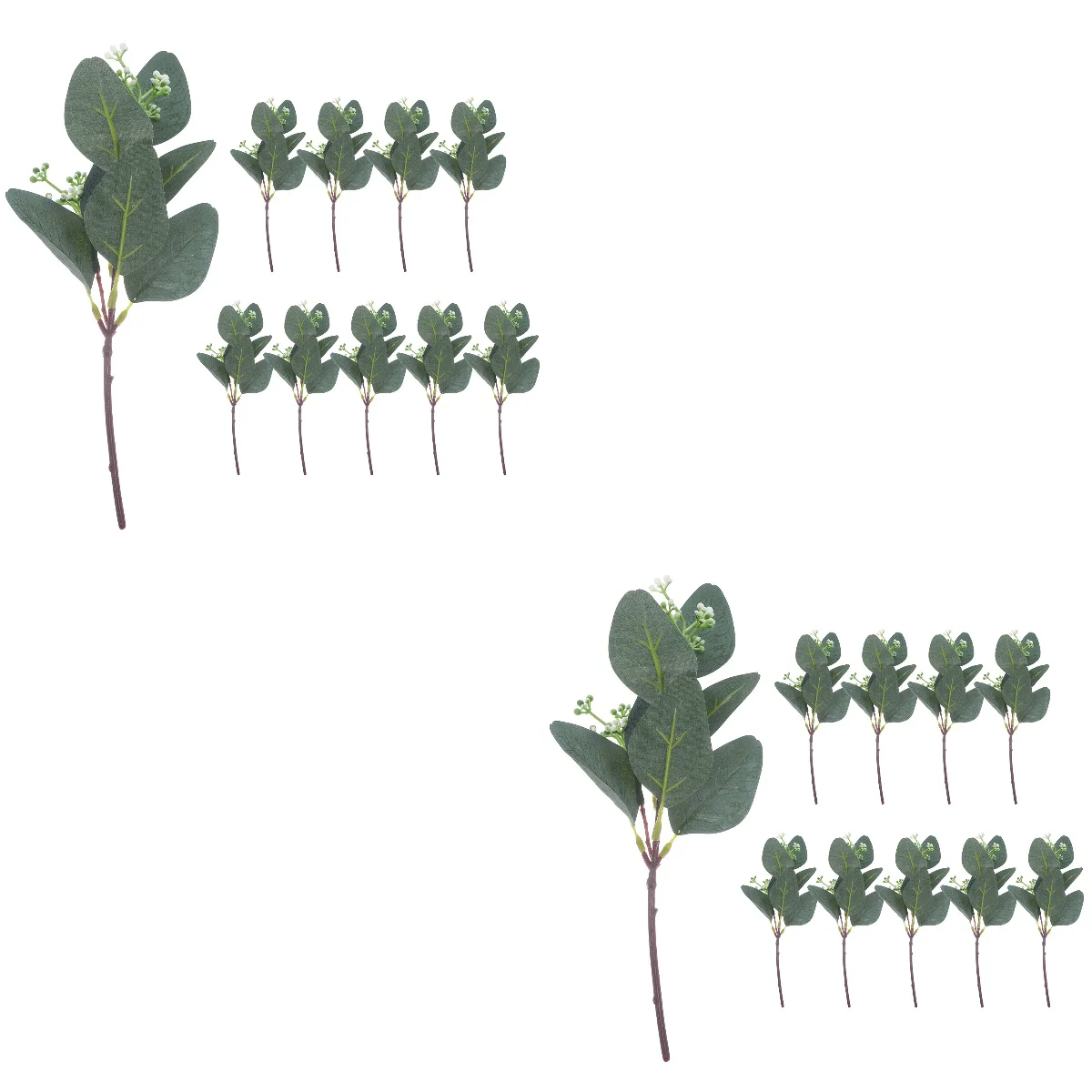 

20 pcs Artificial Eucalyptus Leaves Picks Fake Eucalyptus Stems Eucalyptus Leaves Ornaments