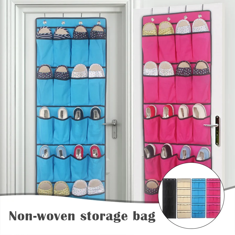 

Hanging Storage Bag 20 Compartments Durable Multifunction Easy Assemble Versatile Shelving Plastic BathroWashable Wall-Mounted