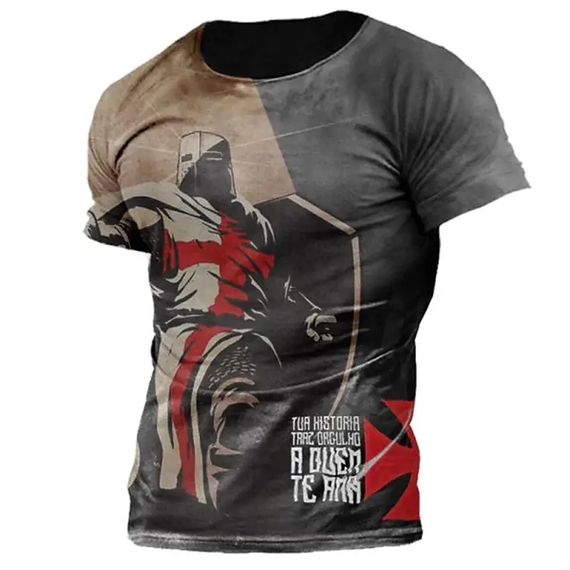 

Vintage Print Summer Men's 3D T-Shirts Short Sleeve Tees Oversized Clothes Street O-Neck Casual Shirts Male Holiday Sweatshirts