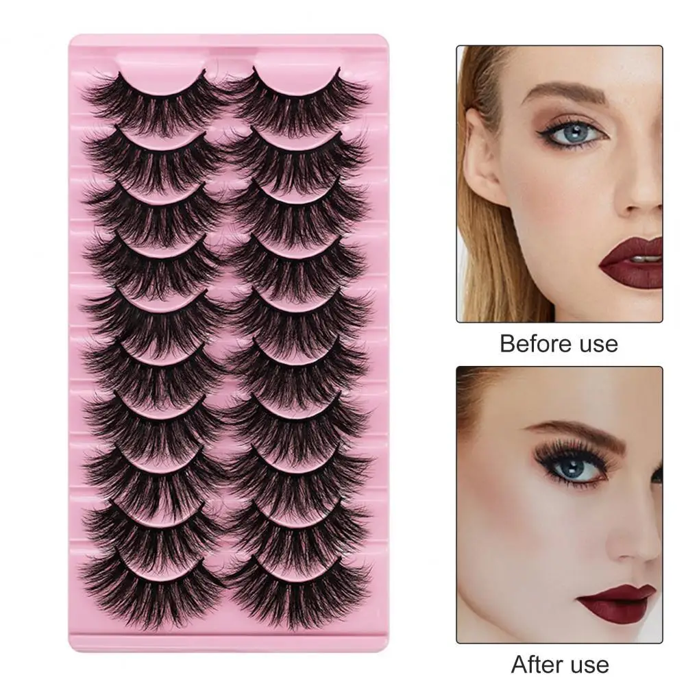 

Толстые Накладные ресницы 10 парт/корт. 2022 мягкие удобные для ношения искусственные норковые нечистоплотные красивые накладные ресницы для женщин