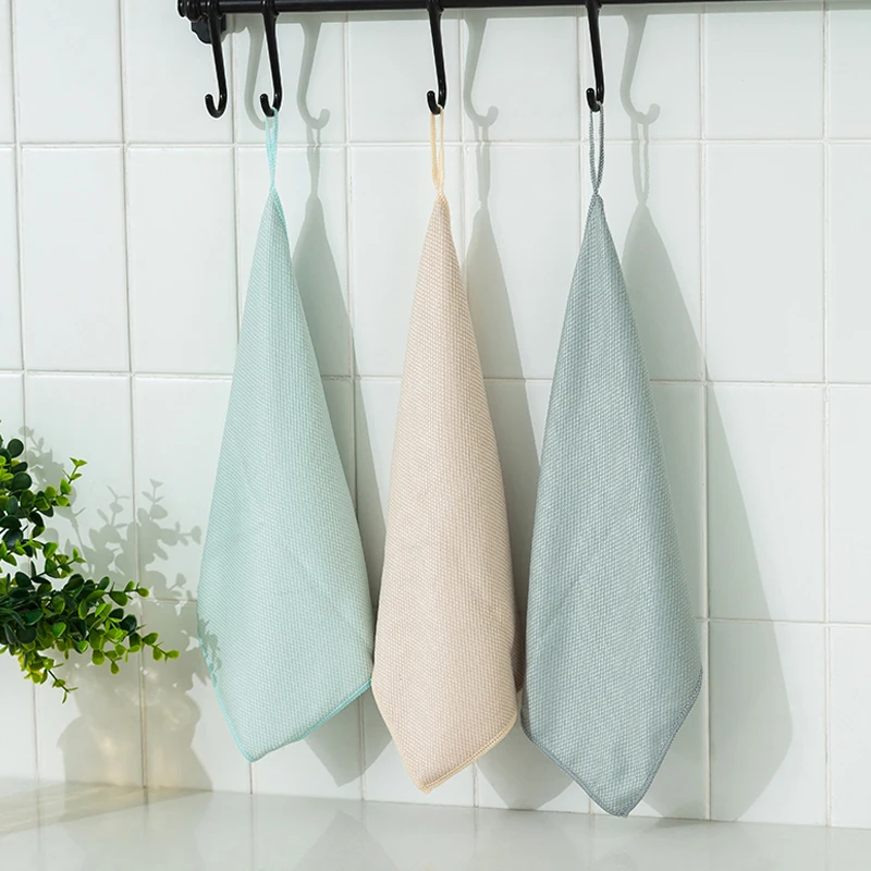

Rag Kitchen Special Dish Cloth To Wipe Glass Without Oil Shedding Clean Absorbent Non-marking Towel
