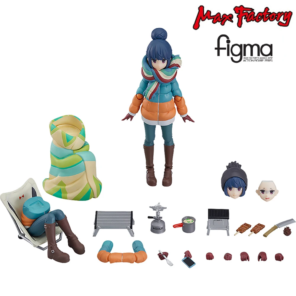 

Фигурка фирмы Max Factory Figma № 550 лагерь Шима Рин, оригинальная Коллекционная аниме модель, игрушки
