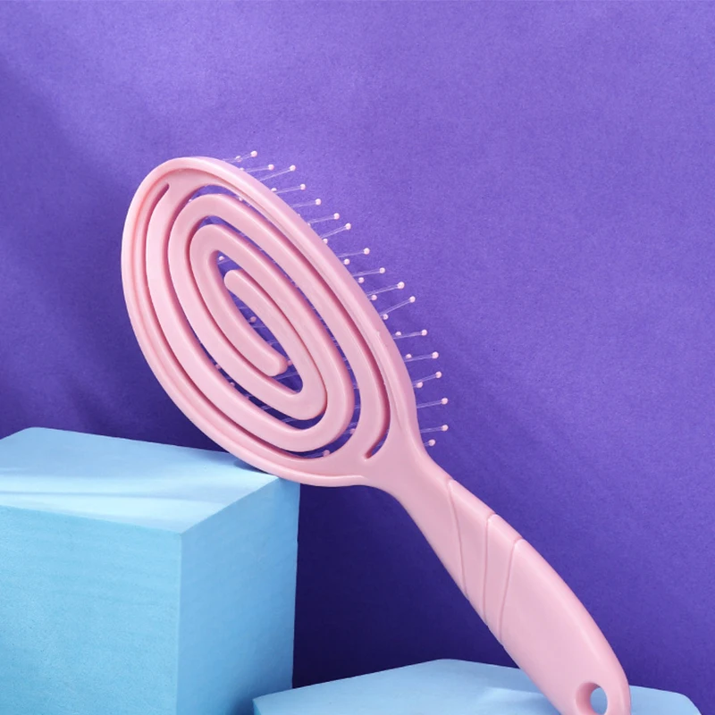 Расслабляющий эластичный массажный расческа портативная щетка для волос.