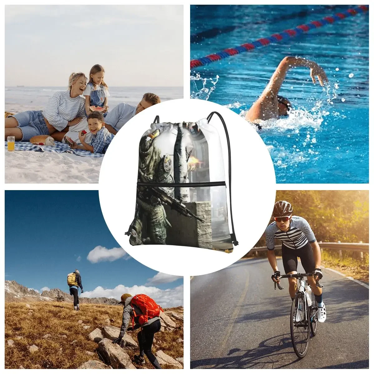 Портативные рюкзаки для шлема Titanfall 2 сумка на шнурке повседневная карманная