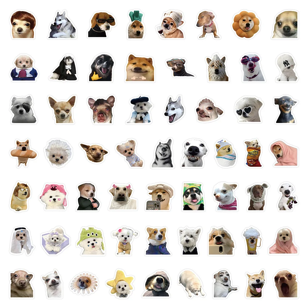 Водостойкие наклейки с мультяшным котом 62 шт