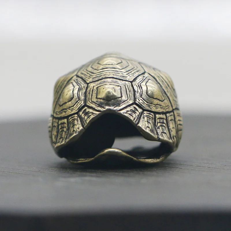 

Copper Tortoise Shell Bell Car Key Chain Pendant Jewelry Brass Metal Vintage Keychain Hanging DIY Accessory Creative Lucky Gifts