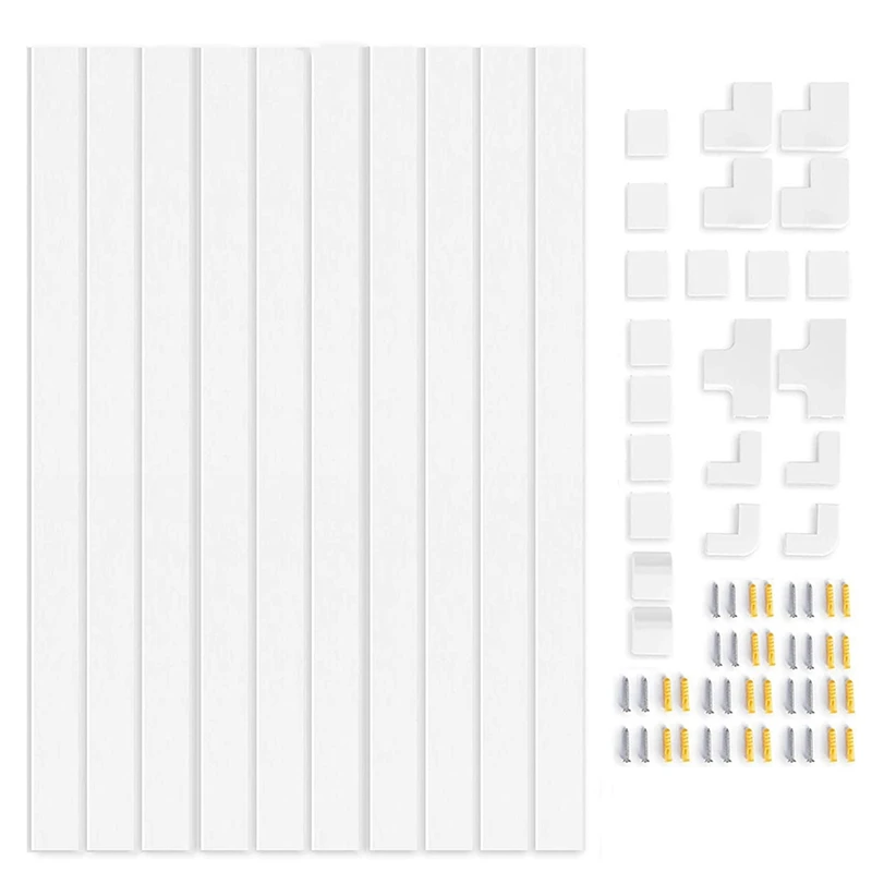 

Cable Concealer Cable Trunking Kit ,Wall Cable Tidy Wire Channels Cable Hiders, Wire Cords Concealer For Home Office
