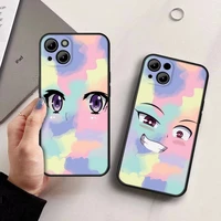 rainbow eyes phone case for iphone 13 12 11 pro max x xr xs mini 7 8 6s plus 2020 se phone full coverage covers