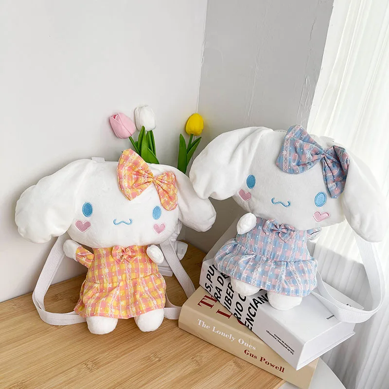 

Плюшевая сумка Sanrios Kawaii, набивная кукла в виде плюшевых животных, рюкзак, сумка через плечо, сумка-мессенджер для покупок, игрушки, подарок на...
