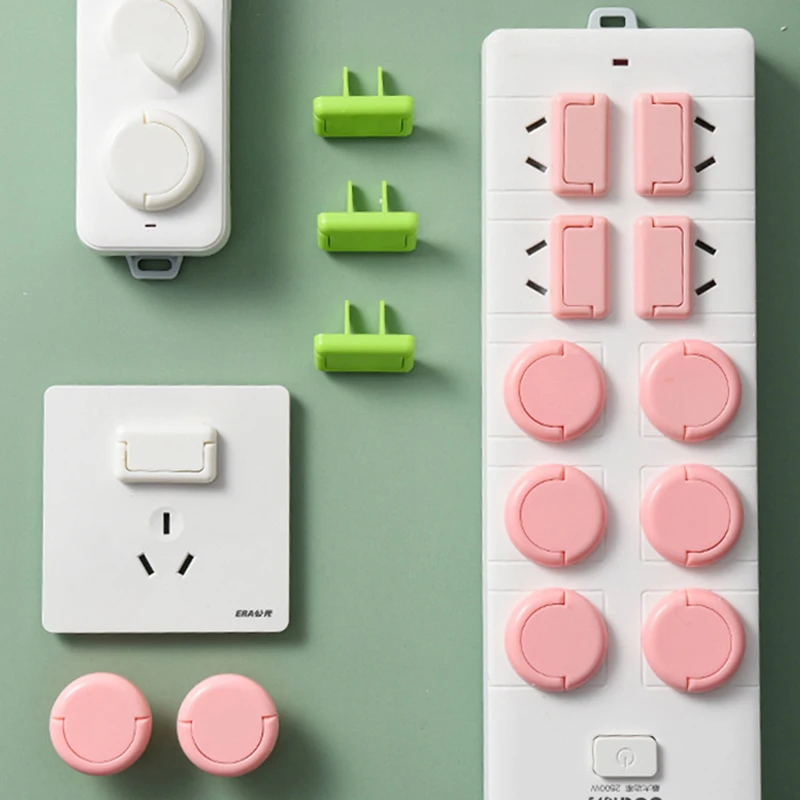 COZOK 2pcs Baby Electrical Safety Socket Cover Insulation For 2/3 Holes ABS Flame Retardant Child Protection Thickening Cover