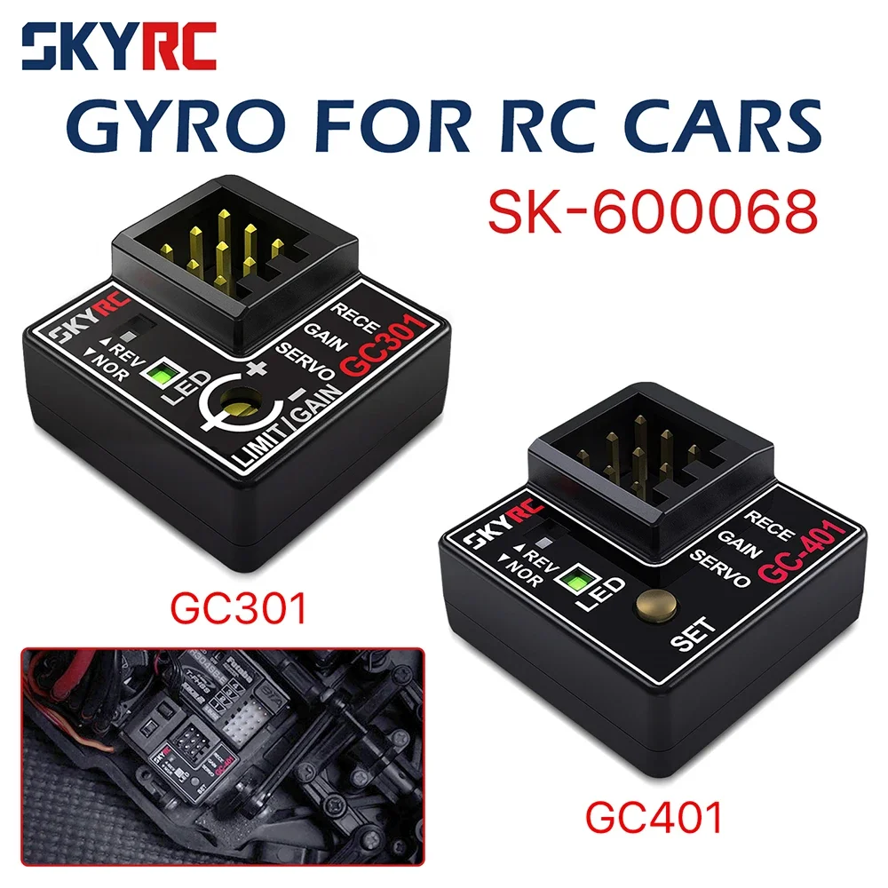 Фото SmCpSKYRC GC301/GC401 Мини-гироскоп 4-8.4В для радиоуправляемых гоночных машин, интегрированный корректор рулевого управления для WLtoys №2