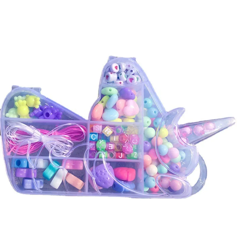 Новинка детское ожерелье браслет ручной работы набор бисера ювелирные изделия с