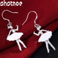925 sterling silver elf dancing drop earrings for women party engagement wedding valentines gift fashion jewelry
