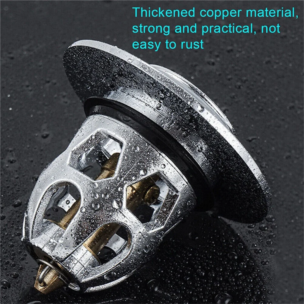 

Drain Stopper Pop-Up Bounce Core Basin Drain Filter Bathroom Shower Sink Filter Plug Hair Catcher Strainer Hardware Accessories