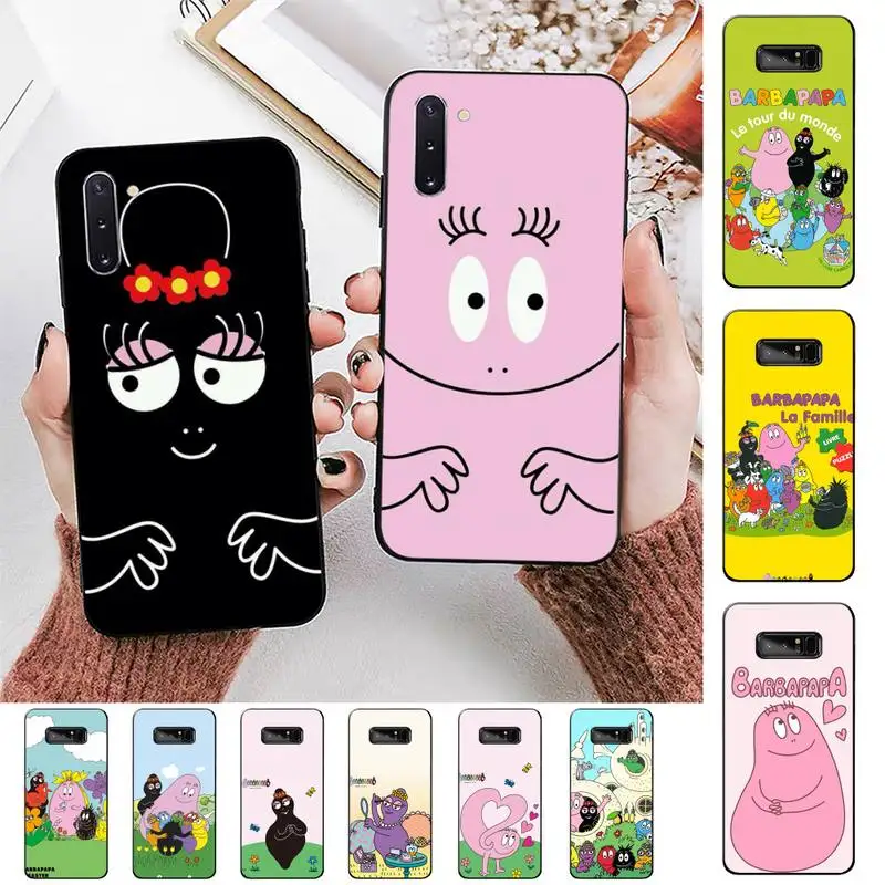 

Cartoon Barbapapa Phone Case for Samsung Note 5 7 8 9 10 20 pro plus lite ultra A21 12 72
