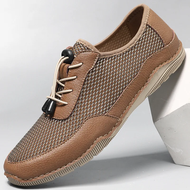 

Plus Size Men's Casual Shoes Breathable Sneakers Outdoor Non Slip Hiking Shoes Slip on Shoes Mesh Comfort Leisure Shoes Loafers