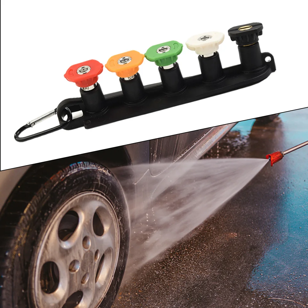 

Washer Nozzle Pressure Washer Tip 1/4\\\" Quick Connect 4000 PSI Washer Spray Nozzle Indoor Garden Cleaning Tools