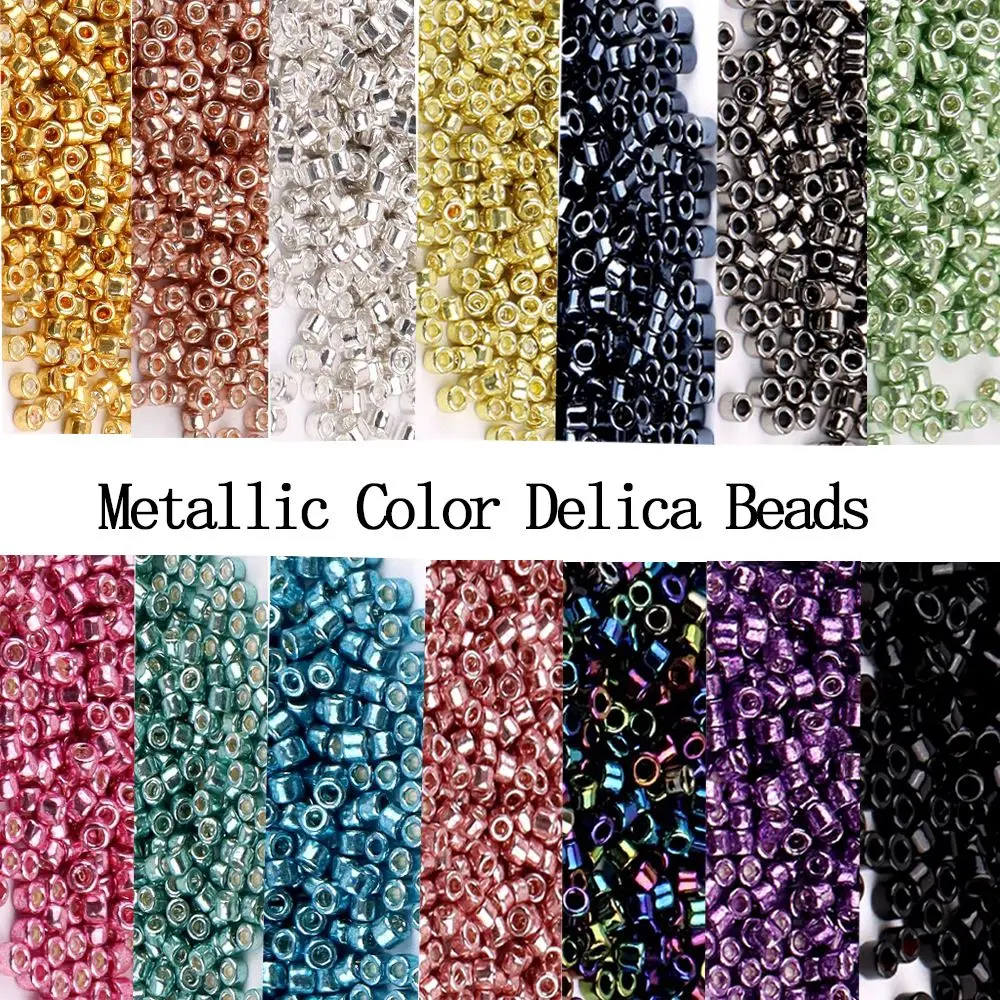 

720Pcs Miyuki Beads Metallic Colours 2MM 10g Glass Beads DIY Jewelry Making Craft Necklace Bracelet Accessories Wholesale Bead