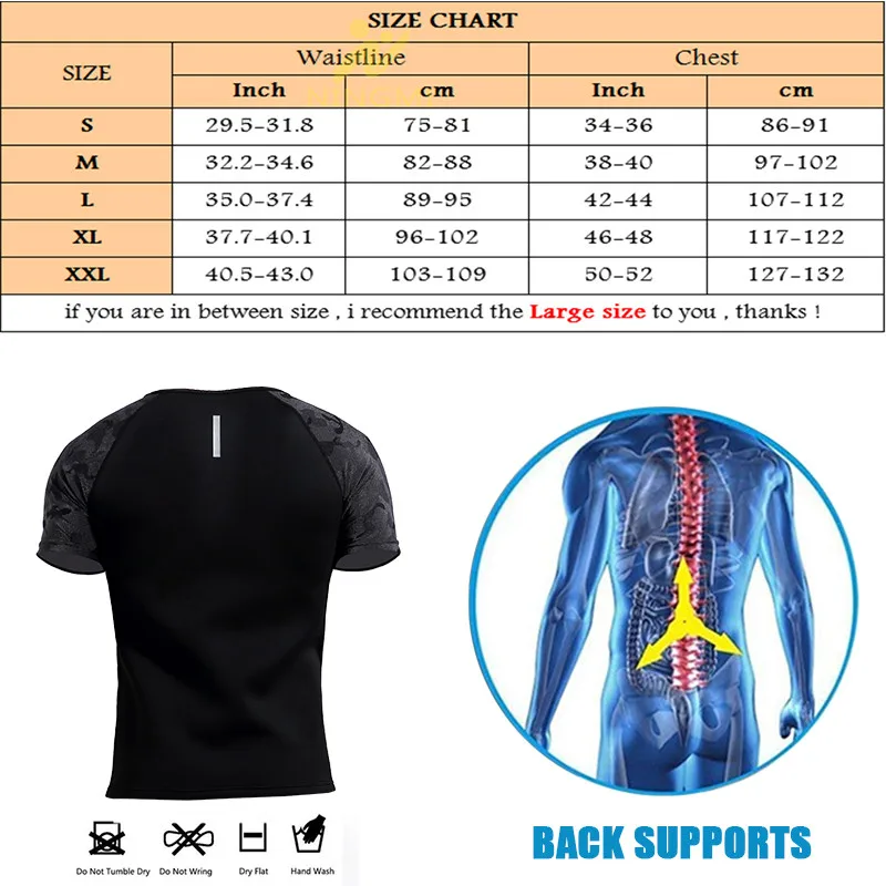 NINGMI Sport Shirt Body Shaper Slimming Waist Trainer Men Tank Top Neoprene Sauna Vest with Zipper Mesh Shapewear Warming Jacket