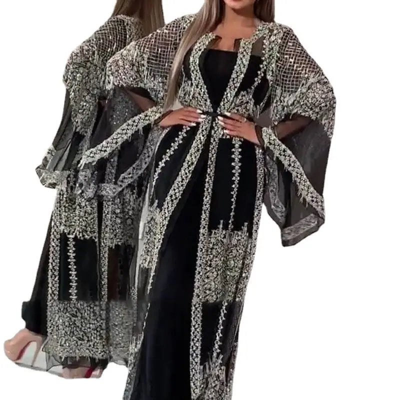 Sexy Evening Party Night Long Dress Women Black Big Swing Banquet Wedding Dance Prom Empire Bronzing Elegant Vestidos