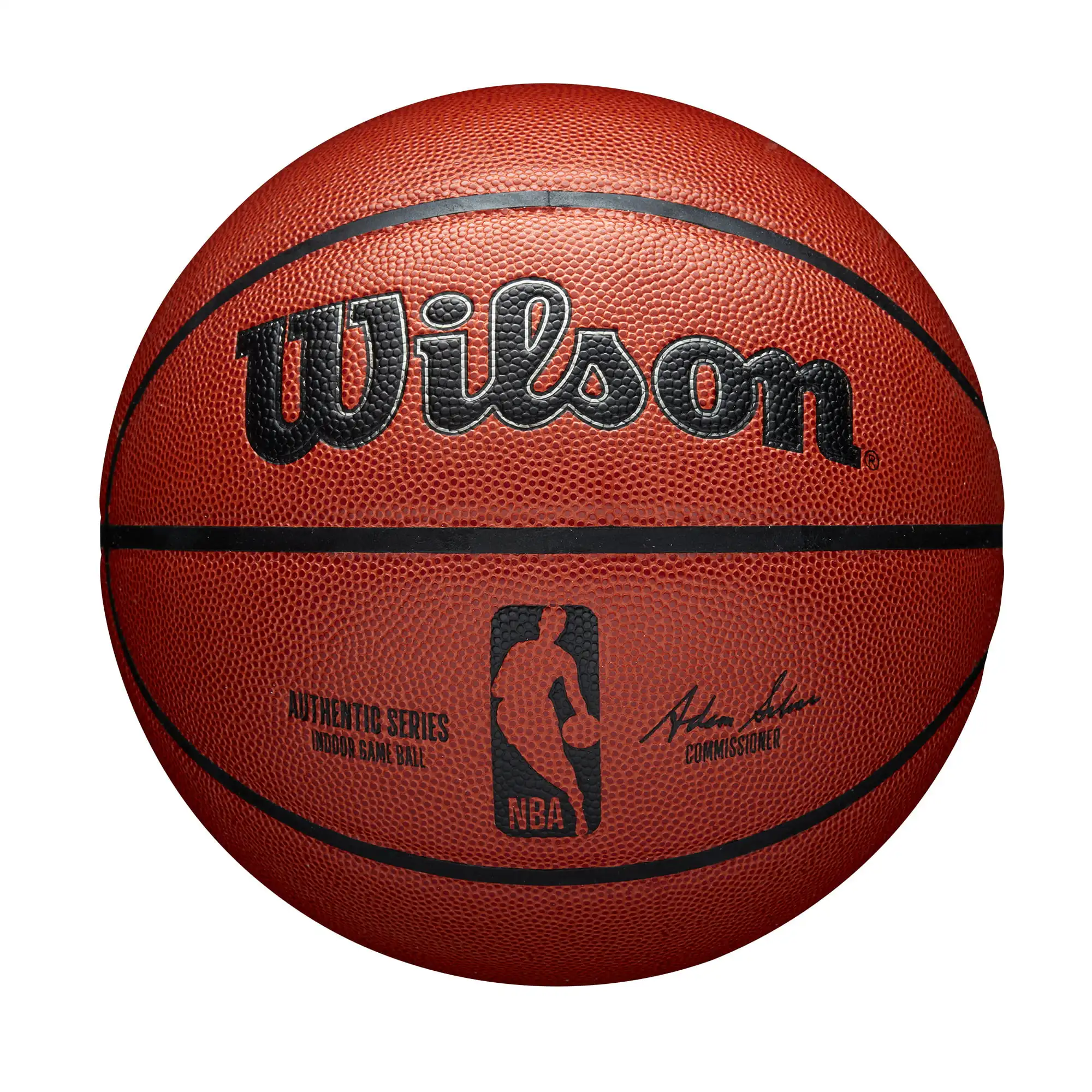 

Оригинальный баскетбольный мяч для соревнований в помещении NBA, коричневый, 28,5 дюйма