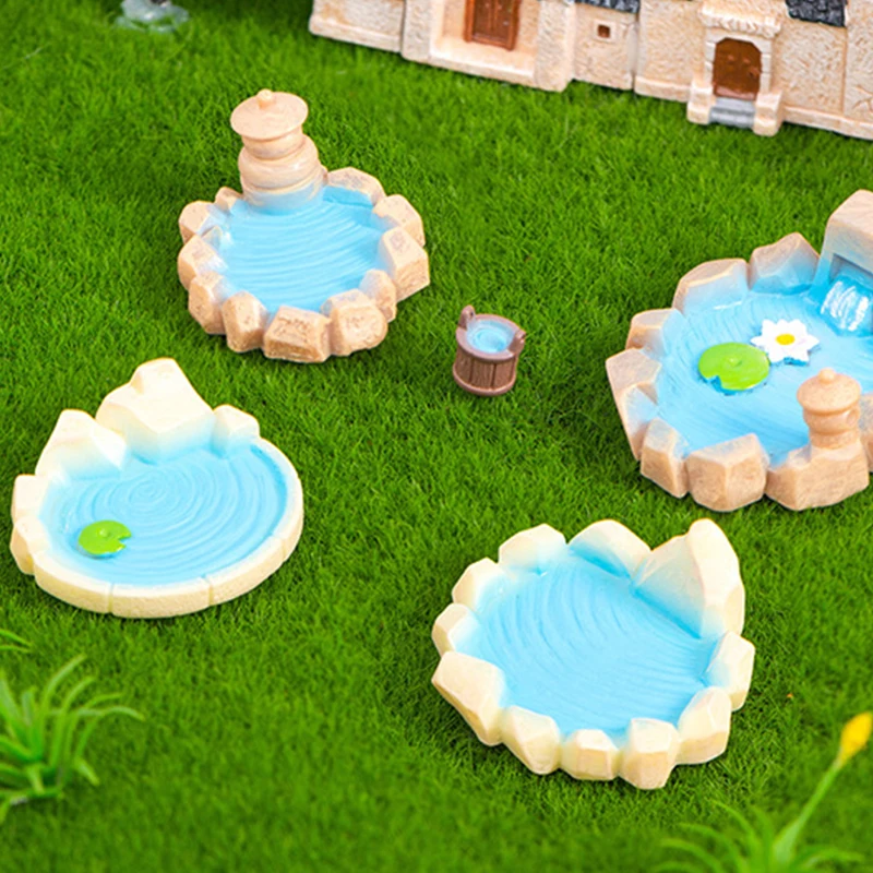 Миниатюрные фигурки в виде лотоса для пруда 11 шт. аксессуары домашнего декора